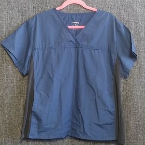 QQ Cherry V Neck Scrub Top